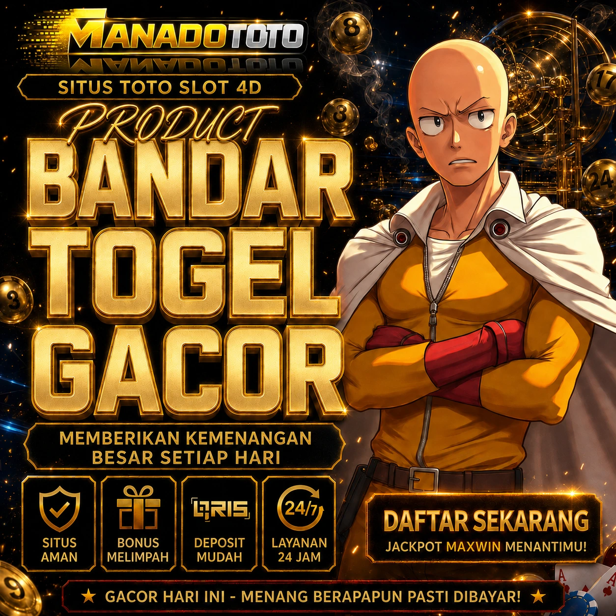 MANADOTOTO # Media Situs Toto Slot 4D & Bandar Togel Gacor Resmi Memberikan Kemenangan Besar Setiap Hari